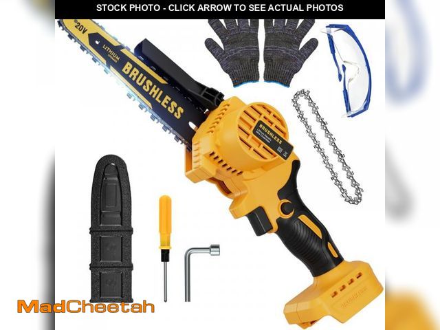 Lot 74-12048464 - Cordless Mini Chainsaw 8 Inch for Dewalt 20V MAX Battery Powered (NO Battery), Electric Chainsaw, Co...
