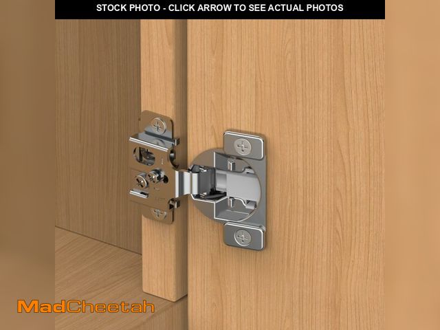 Lot 74-12970641 - Chibery 50 Pack 1/2" Overlay 3D Soft Close Concealed Hinge, Face Frame Door, Small Angle Slow Close,...