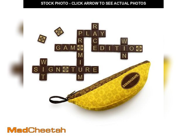 Lot 74-12698532 - Bananagrams | Signature Edition -  Exclusive | Word Game | Ages 7+ | 1-8 Players | 30 Minutes Playin...