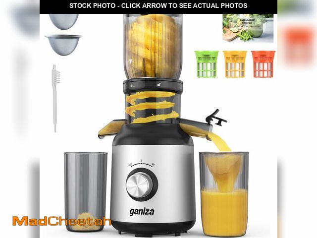 Lot 74-12712171 - Ganiza Juicer Machines, Slow Masticating Juicers with Large Feed Chute for Whole Fruits &amp; Vegeta...