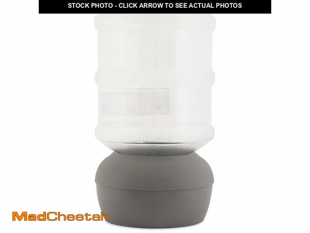 Lot 74-13069243 - Aspen Pet Lebistro Gravity Waterer Plastic Water Bowl Station, for Dogs and Cats, 4 Gal, Bleached Li...