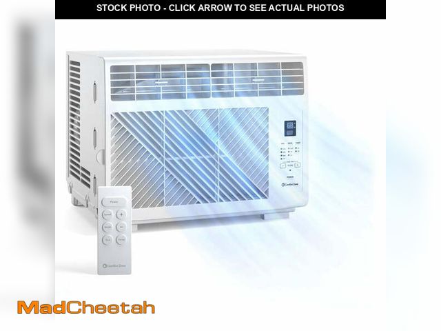 Lot 74-14288834 - Comfort Zone 5,000 BTU Window Air Conditioner, , 4-Speed Settings, Timer &amp; Remote, Cools Up to 2...