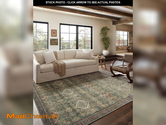 Lot 74-12137836 - Loloi Magnolia Home by Joanna Gaines Sinclair Collection SIN-03 Turquoise/Multi 2'-0" x 5'-0", .25" ...