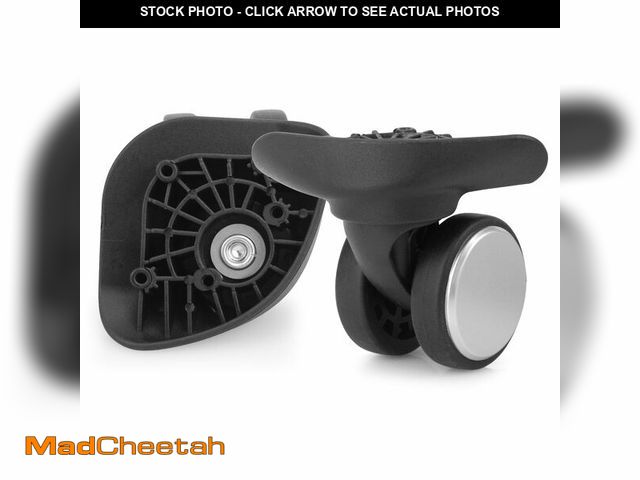 Lot 74-12848908 - Zoofen Luggage Wheels Replacement with 5 Screw Holes 2 pcs Suitcase Wheels Wear-Resistant Carry On S...