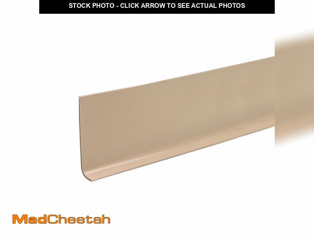 Lot 74-14082592 - Wall Base Molding: Beige, Vinyl, 120 ft Overall Lg, 4 in Overall Ht, Roll - UNUSED
