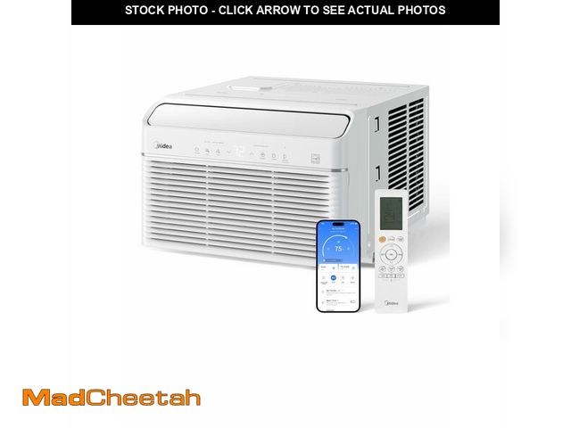 Lot 74-13937769 - Midea Inverter Window Air Conditioner with Heat Ã¢â¬â Quiet Window AC Unit and Heat Combo with De...