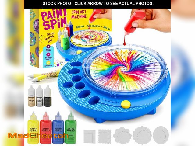 Lot 74-14266149 - Dan&amp;Darci Paint Vortex Spin Art Machine - Kids Art Kit for Boys &amp; Girls Ages 6+, Motorized S...