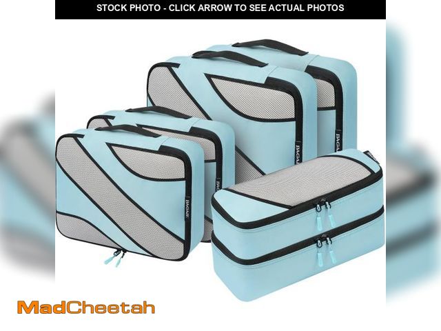 Lot 74-12303721 - BAGAIL 6 Set Packing Cubes,Travel Luggage Packing Organizers (6Set DustyBlue) - USED