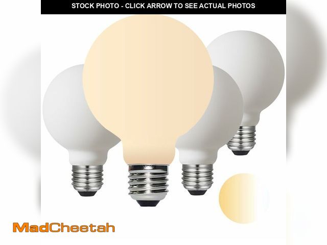Lot 74-14299169 - Liii&amp;ARTMAN LED Light Bulb G25/G80 Dim-to-Warm 2000-2800K E26 Matt White Frosted Porcelain CRI 9...