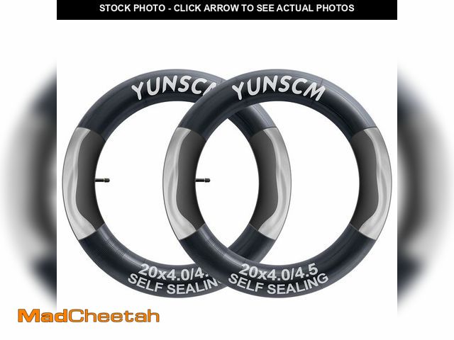 Lot 74-13539307 - 2-PCS 20x4 Self-Sealing Fat Bike Tubes 20 x 4.0/4.5 AV32mm Super Automatic Repair,Puncture Resistant...