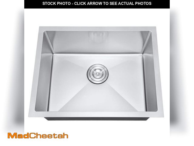 Lot 74-14222563 - Attop Brushed Stainless Steel 23 in. Single Bowl Undermount Scratch-Resistant Nano Kitchen Sink With...