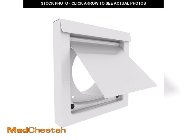 Lot 74-12772912 - DryerWallVent 4 in. Powder Coated Steel White Dryer Vent - UNUSED