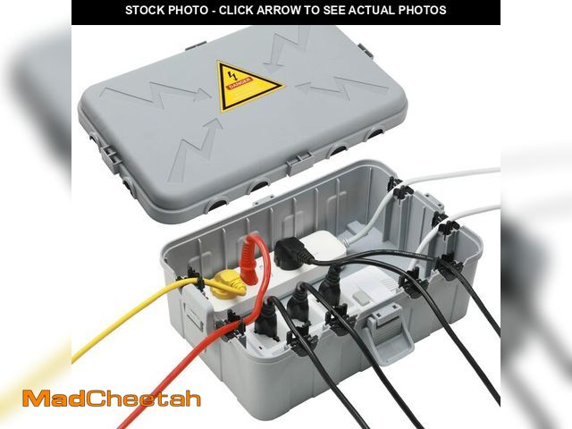 Lot 74-14427385 - Hrensaw Large Outdoor Electrical Box(12.5x8.5x5inch),IP54 Waterproof Outdoor Outlet Covers,Weatherpr...