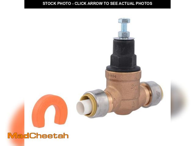 Lot 74-14590315 - Cash Acme 3/4 in. Brass Direct Push-to-Connect EB45 Pressure Regulating Valve Poly Top PVA16P-DSB-60...
