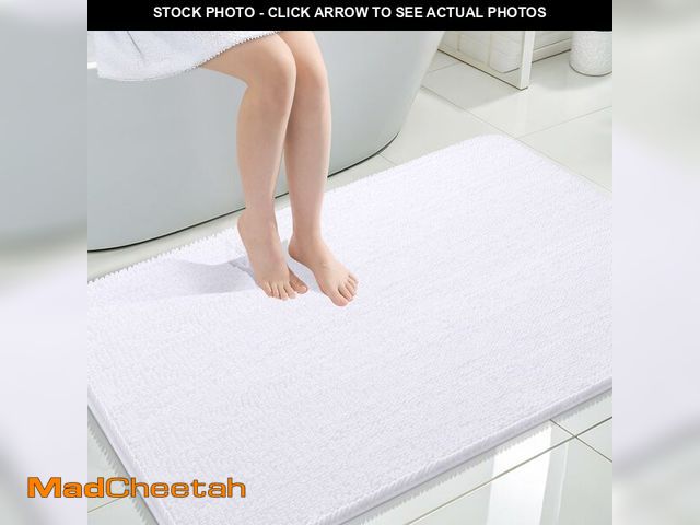 Lot 74-14212012 - OLANLY Large Bathroom Rugs 47x32, Extra Soft Absorbent Chenille Bath Rugs, Rubber Backing Quick Dry,...