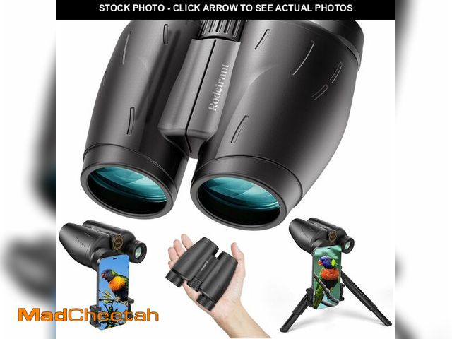 Lot 74-10896287 - 25X30 HD Binoculars for Adults with Universal Phone Adapter,Tripod and Tripod Adapter- Large View Bi...
