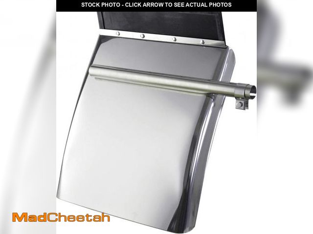 Lot 74-12283823 - Stainless Steel Quarter Fender Set (24"x29"),Semi Truck. Mounting Tube Included - UNUSED