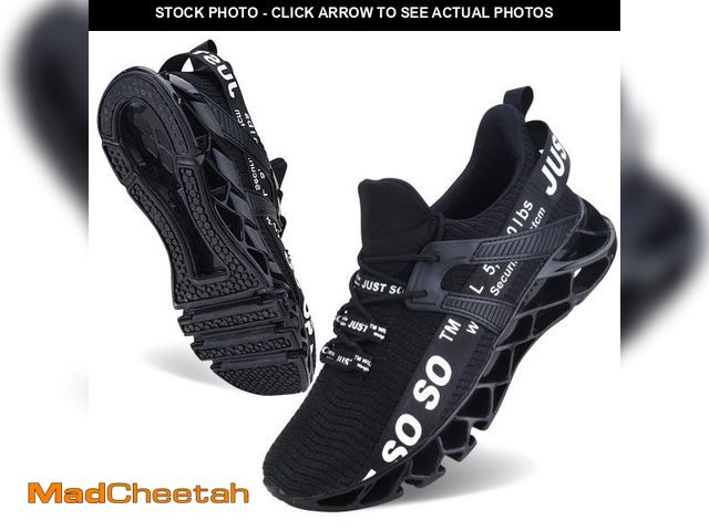 Lot 74-12315320 - WONESION Mens Slip on Casual Walking Sneakers Mesh Tennis Sport Outdoor Exercises Shoes - USED