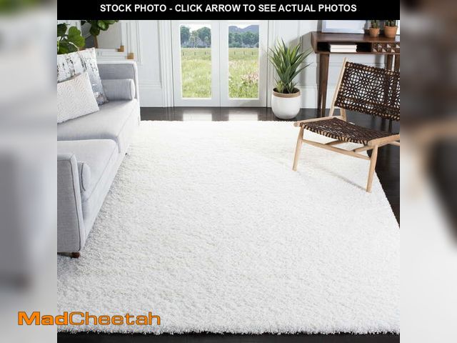 Lot 74-14310673 - SAFAVIEH California Plush Solid Shag Area Rug, White, 8' x 10' - Large - Modern Design, White, Non-S...