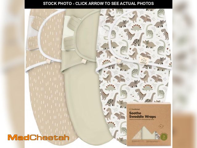 Lot 74-11545548 - 3-Pack Organic Baby Swaddle Sleep Sacks - Swaddles for Newborns, Infant 0-3 Months, Baby Girls, Boys...