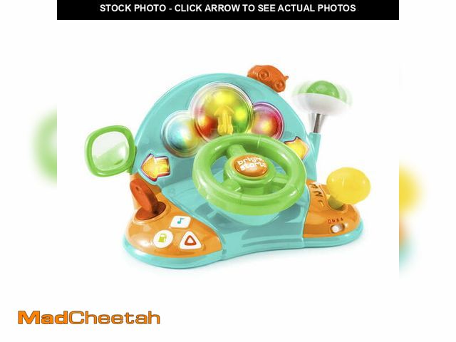 Lot 74-12862094 - Bright Starts Lights &amp; Colors Driver Learning Toy with Melodies for Babies and Toddlers, Ages 6 ...
