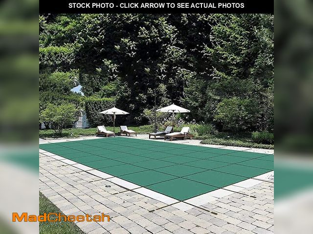 Lot 74-12615691 - VEVOR Pool Safety Cover, 16 ft x 36 ft Rectangular Winter Inground Pool Cover, Triple Stitched, High...