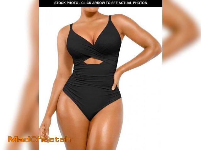 Lot 74-12331541 - SHAPELLX Black One Piece Bathing Suit Tummy Control Shapewear Swimsuits Women Swimwear for Women (Bl...