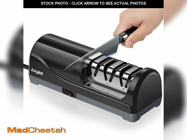 Lot 74-14380038 - Electric Knife Sharpener for Kitchen, 3-Stage Knife Sharpener Electric with 100% Diamond Abrasives, ...