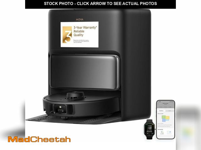 Lot 74-13419618 - Mova P50 Pro Ultra Robot Vacuum and Mop, 19,000Pa Suction with Anti-Tangle Brush, Removable &amp; Li...