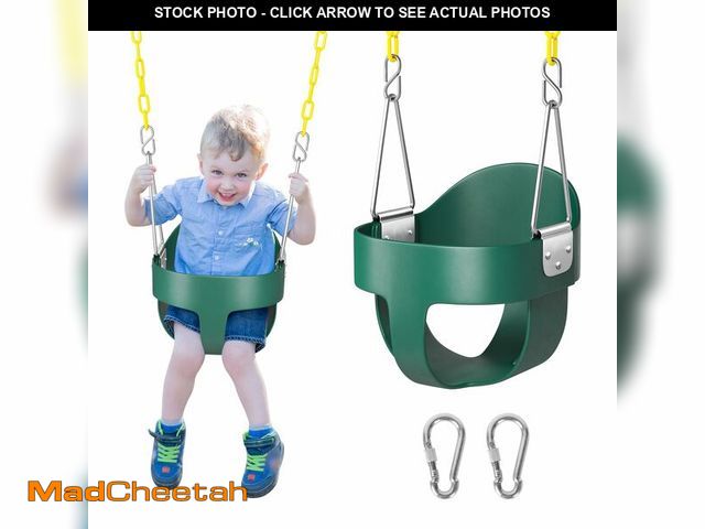 Lot 74-12711018 - DECORLIFE Toddler Swing, Baby Swing Outdoor Ã¢â¬âHigh Back Full Bucket Swing Set, 330lb Capacity,...