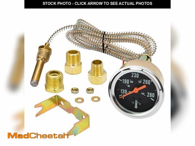 Lot 74-14205710 - 7-123 Water Temperature Gauge for Cars Ships Vehicles Trucks Accessories, 12V Pointer Mechanical Wat...