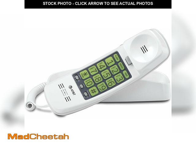 Lot 74-13582117 - AT&amp;T TRIMLINE 213 Corded Home Phone with Extra Big Buttons &amp; Visual Ringer. No AC Power Requ...