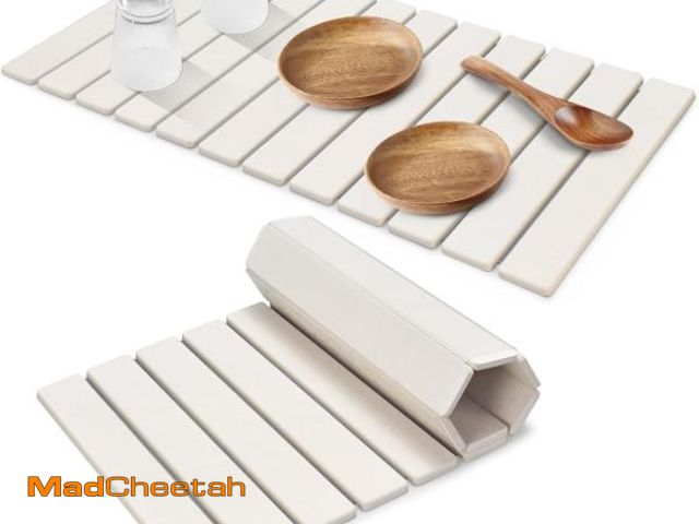 Lot 74-12049033 - Extral Large Stone Dish Drying Mats for Kitchen Counter, 28"(L)ÃÆÃ¢â¬â16"(W) Quick Dry Dish Dry...