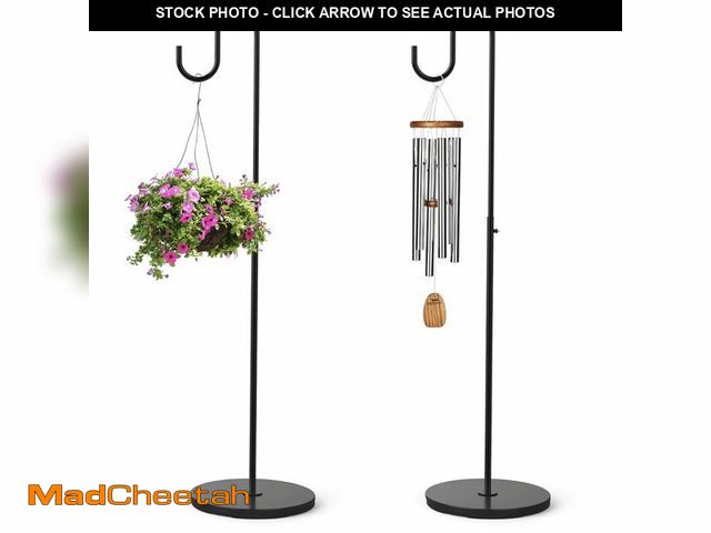 Lot 74-12591255 - PREMILITY 2 Pack 33" - 59" Adjustable Shepherds Hooks Stand - UNUSED