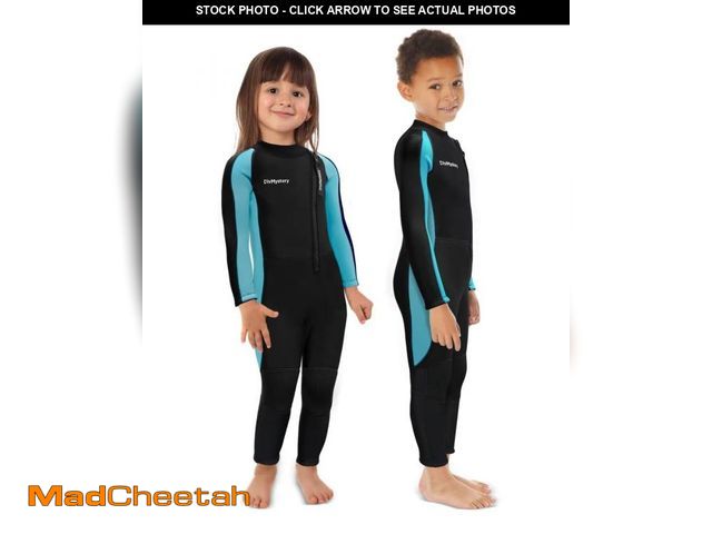 Lot 74-9874986 - Divmystery Kids Wetsuit (7 Sizes &amp; 3 Colors) Super Stretchy for Boys Girls Youth Toddlers - 3/2m...