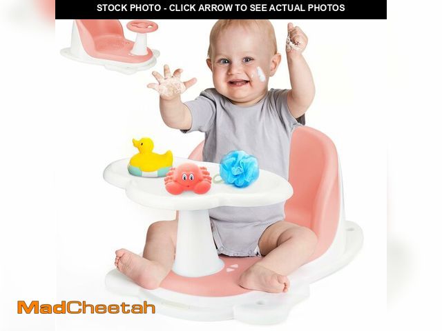 Lot 74-12969595 - Baby Bath Seat with Tray for Babies 6 Months &amp; Up, Baby Bathtub Seat with Ultra Strong Suction C...