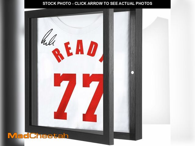 Lot 74-12696943 - 1 Pack T Shirt Display Frame, 13" x 13" Black Imitation Wood T Shirt Frame with 98% UV Protection Ac...