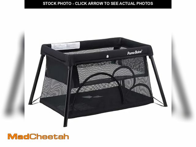 Lot 74-13710289 - Pamo Babe Travel Crib Lightweight Playpen Baby Playard with Bassinet Portable Mini Playard - UNUSED