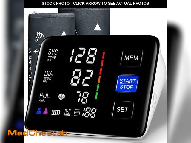 Lot 74-14378647 - Blood Pressure Monitor, 9-17'' &amp; 13-21'' Extra Large Blood Pressure Cuff Upper Arm, LED Color Ba...