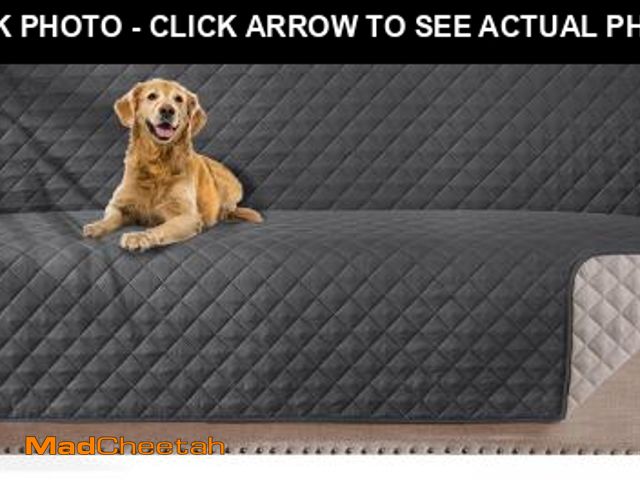Lot 74-12307842 - HOMERILLA Reversible 3 Cushion Couch Cover for Dogs Water Resistant Washable Pets Furniture Protecto...