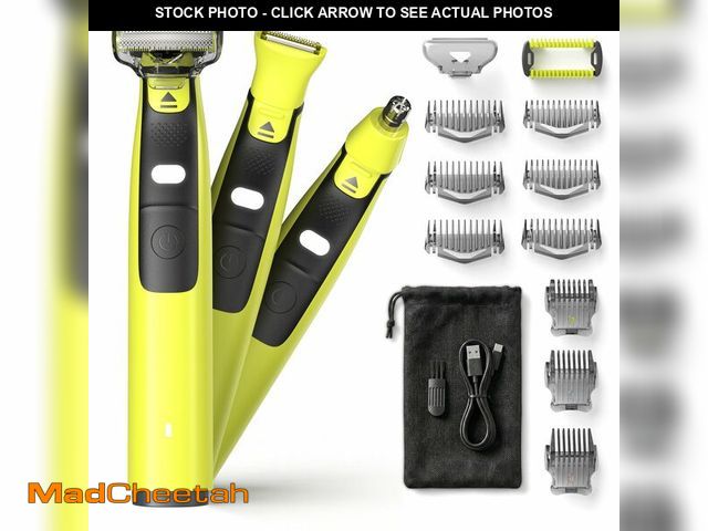 Lot 74-13572029 - MenÃ¢â¬â¢s 3-in-1 Grooming Kit, Electric Shaver with LED Light, USB-C Rechargeable, IPX6 Wet/Dry B...