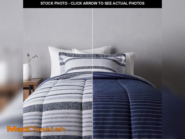 Lot 74-12098046 - Basics Twin/Twin XL Size Comforter Sets, Ultra-Soft Lightweight Microfiber Reversible 2-Piece Beddin...