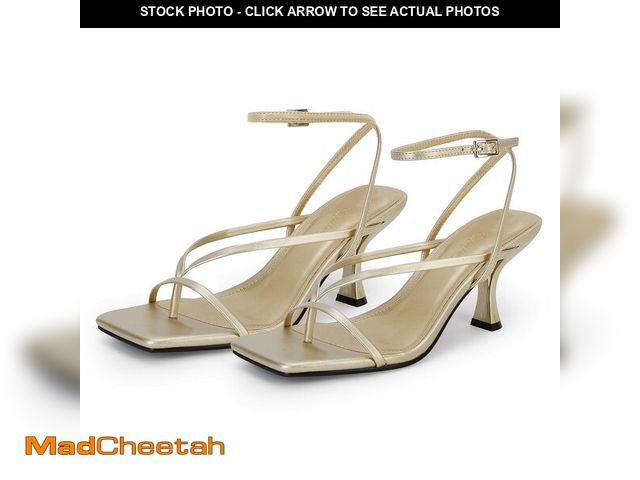 Lot 74-12606526 - PiePieBuy Womens Kitten Heel Sandals Square Open Toe Ankle Buckle Strap Dress Shoes - UNUSED