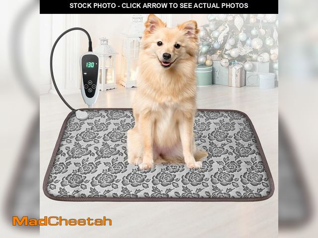 Lot 74-14290583 - GOLOPET Dog Heating Pad 28x18in with Smart Thermostat Switch and Power Line Protection Tube,Obtained...