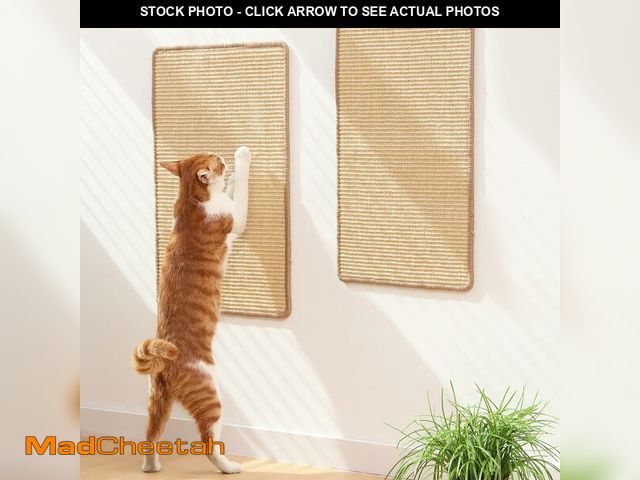 Lot 74-14208836 - FUKUMARU 2 Packs Cat Scratching Mat, 23.6 x 15.7 Inch Natural Sisal Cat Scratch Pad Mats for Indoor ...