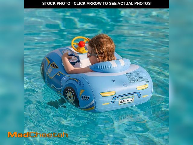 Lot 74-14378222 - Baby Pool Float with 3D Car Design,Thick PVC Baby Swim Floatie, Infant Swimming Floats Pool Toys for...