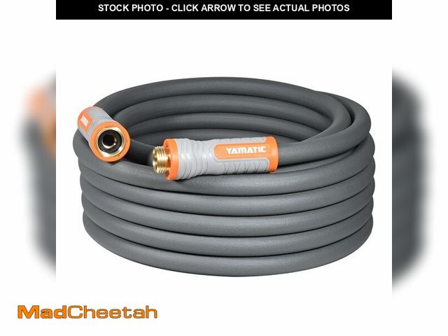Lot 74-14387085 - YAMATIC Flexible Garden Hose 5/8" x 30ft, 360ÃÂ° Swivel Handle, Burst 600 PSI - UNUSED