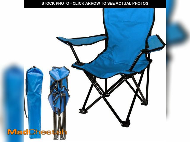 Lot 74-14348950 - Pacific Play Tents - Kids Folding Chair, 100 lbs. Weight Capacity - Sapphire Blue - UNUSED