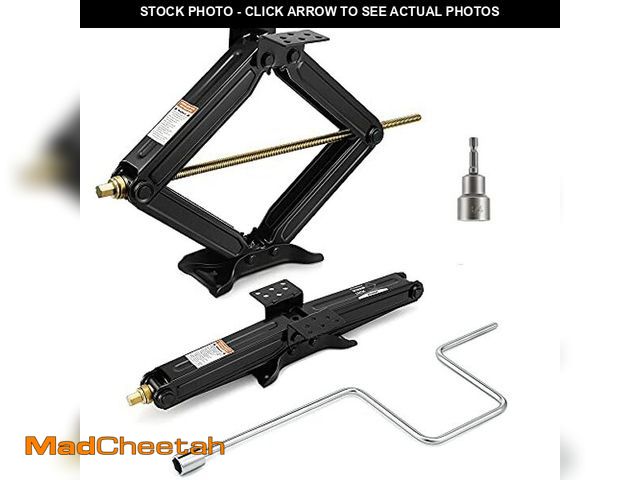 Lot 74-12761988 - Kohree 7500lbs RV Stabilizer Leveling Scissor Jacks 24" for Travel Trailer Camper, Set of 2, Heavy D...