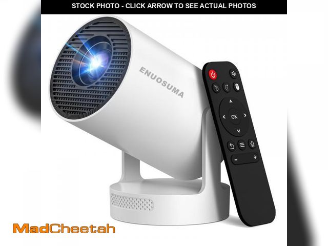 Lot 74-12048968 - ENUOSUMA Projector 4K Support, HY300 Ultra Mini Projector with Wifi6 and Bluetooth, 5w Soundbase Spe...